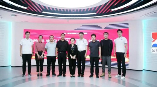 榆林市政府领导一行莅临350vip8888新葡的京集团股份考察交流